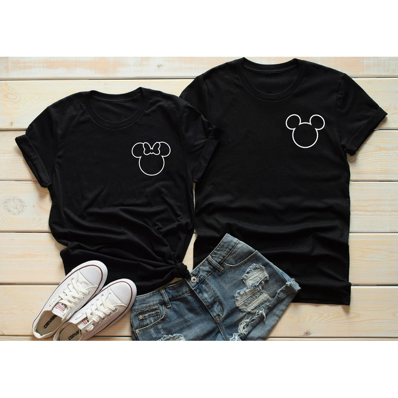 Pocket Mickey Minnie Head Shirt, Mickey Minnie Head Shirt, Mickey Minnie Ear Shirt, Disney Mickey Minnie Shirt, Disney Trip Shirt - 1.jpg