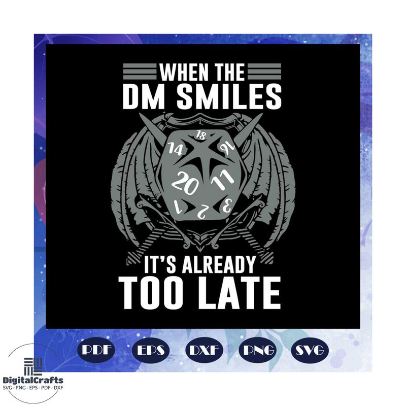 When the dm smile svg its already too late svg DM svg smiles svg too late svg Files For Silhoue