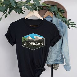 star wars t shirt, alderaan national park tee, mens n womens shirt, star w
