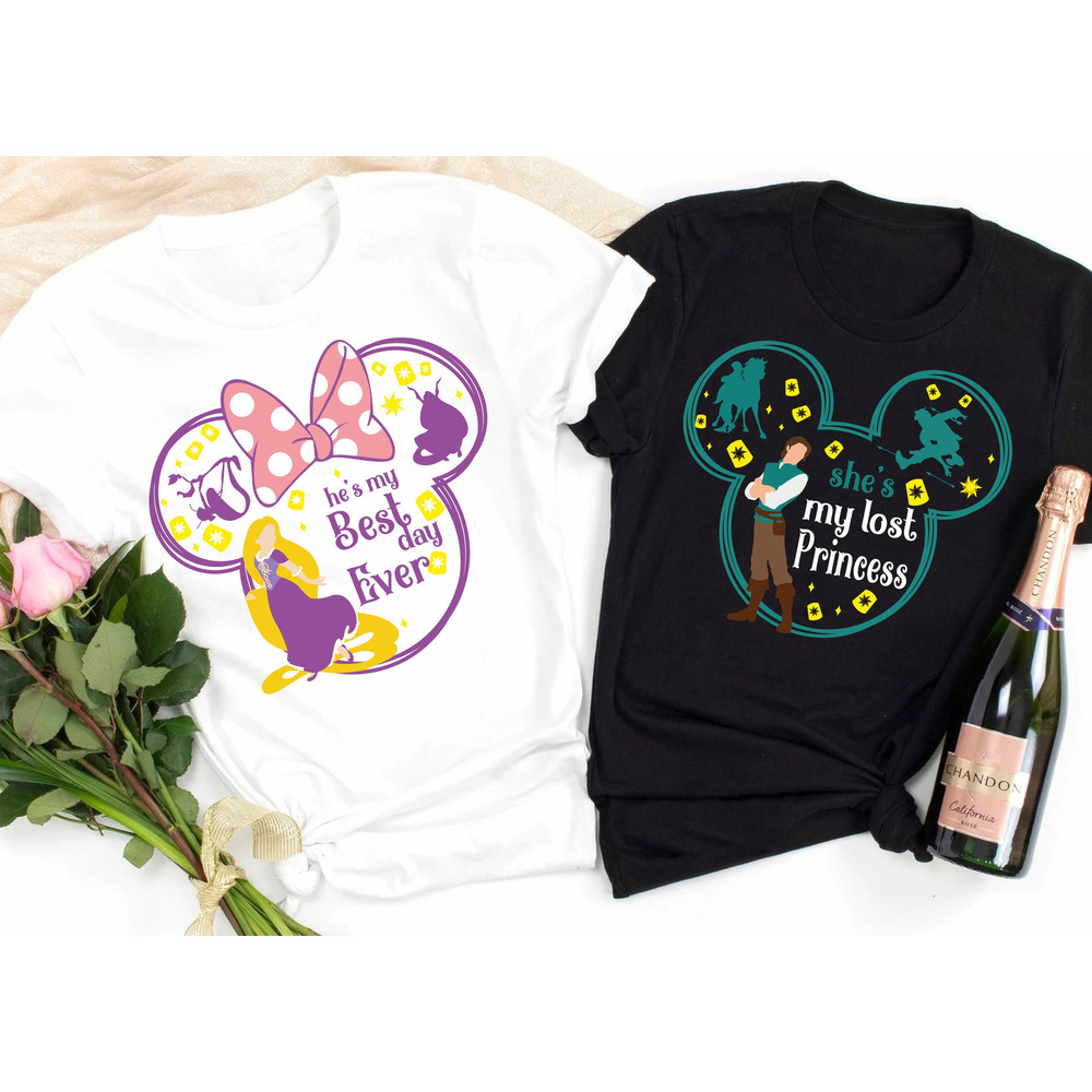 Tangled Couple Shirt, My Lost Princess, My Best Day Ever, Flynn Rider Shirt, Mr And Mrs, Rapunzel And Flynn Matching Shirts - 1.jpg