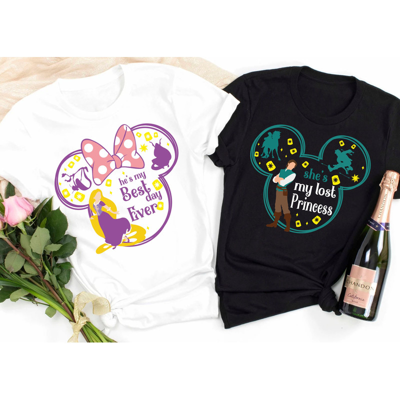 Tangled Couple Shirt, My Lost Princess, My Best Day Ever, Flynn Rider Shirt, Mr And Mrs, Rapunzel And Flynn Matching Shirts - 1.jpg