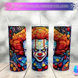 horror skinny tumbler, horror movies character wrap 20oz skinny tumbler, sublimation straight tapered 30oz skinny tumble