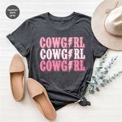 cowboy shirt, girls country t-shirts, cute rodeo outfit, graphic tees for women, western clothing, womens vneck tshirts,