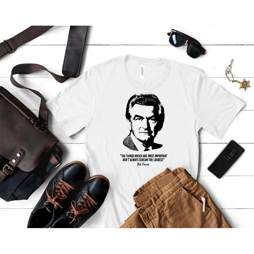Bob Hawke Quote (Worn Look) Essential T-Shirt 17_White_White.jpg