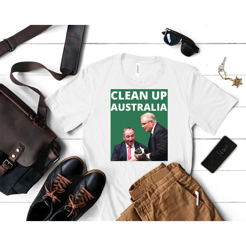 Clean up australia Scott morrison Classic T-Shirt 191_White_White.jpg