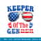 Keeper Of The Gender 4th Of July Baby Gender Reveal T-Shirt copy.jpg