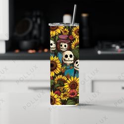 horror skinny tumbler, wrap sublimation design skinny glitter tumbler, horror halloween wrap skinny glitter tumbler