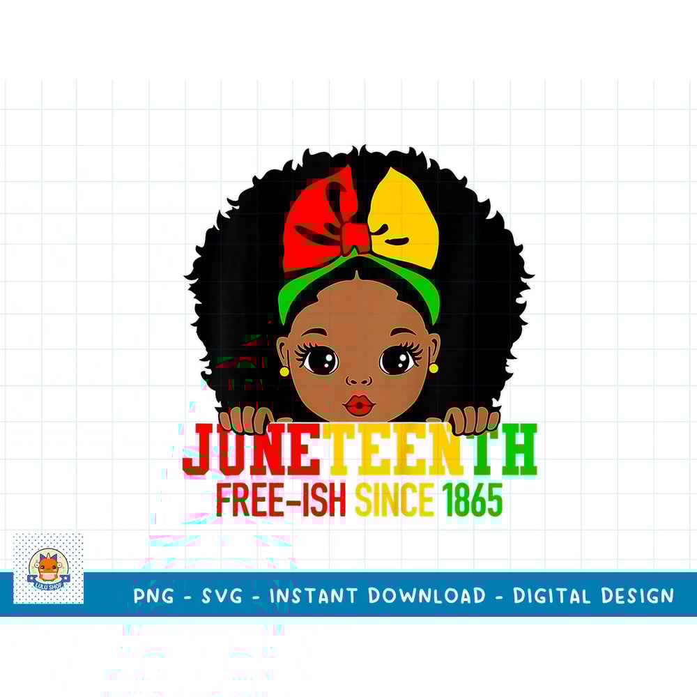 Kids Juneteenth Black Girl Kids Celebrate Juneteenth 1865 African T-Shirt copy.jpg