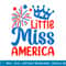 Little Miss America Shirt Funny 4th of July Fireworks T-Shirt copy.jpg