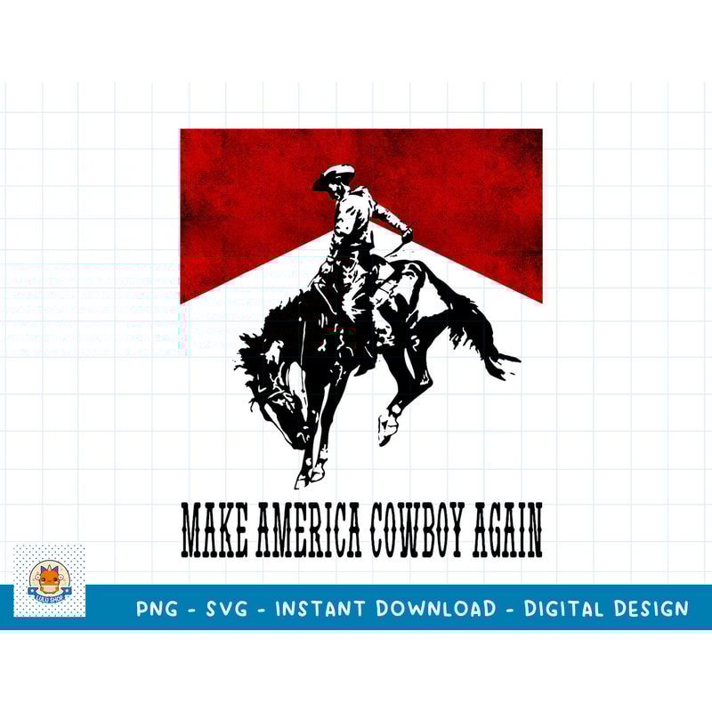 Make America Cowgirl Cowboy Again, Rodeo Lover 4th of July T-Shirt copy.jpg