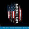 Mens Baseball Papa American Flag Grandpa Grandson 4th Of July T-Shirt copy.jpg