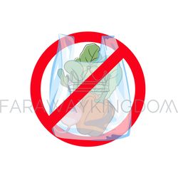 plastic bag global ecological problem vector illustration set