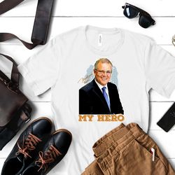 scott morrison shirt, scott morrison t shirt, scott morrison denim shirt