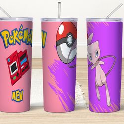 anime pokemon, skinny tumbler, 30oz skinny tumbler