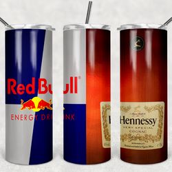 red bull and hennessy tumbler wrap design, soda tumbler, 20oz tumbler designs
