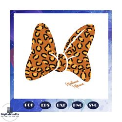 womens disney minnie mouse leopard print bow svg, disney shirt svg, bow svg, bow shirt, gift for girl, disney tee svg, t