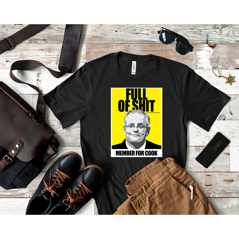 Birthday Gift Scott Australia Morrison Retro Wave Classic T-Shirt 393_Shirt_Black.jpg