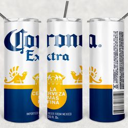 corona extra can  20oz tumbler designs, alcohol label tumbler, tumbler wrap designs