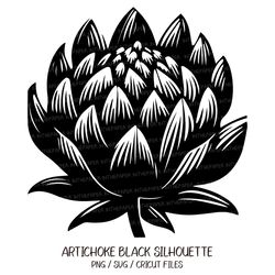 Artichoke SVG | Black Silhouette