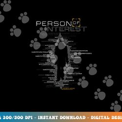 person of interest digits longsleeve t shirt long sleeve  png, sublimation