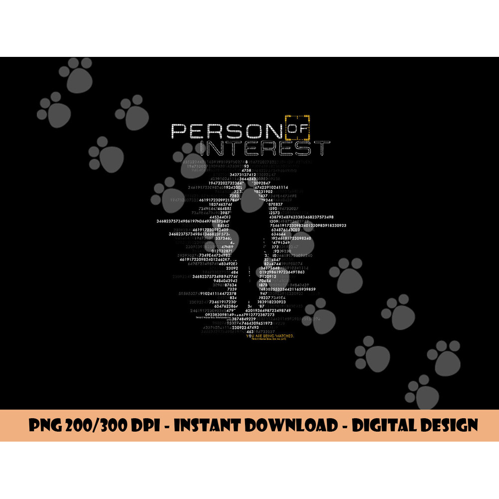 Person of Interest Digits Longsleeve T Shirt Long Sleeve  png, sublimation .jpg