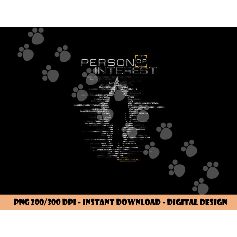 Person of Interest Digits Longsleeve T Shirt Long Sleeve  png, sublimation .jpg