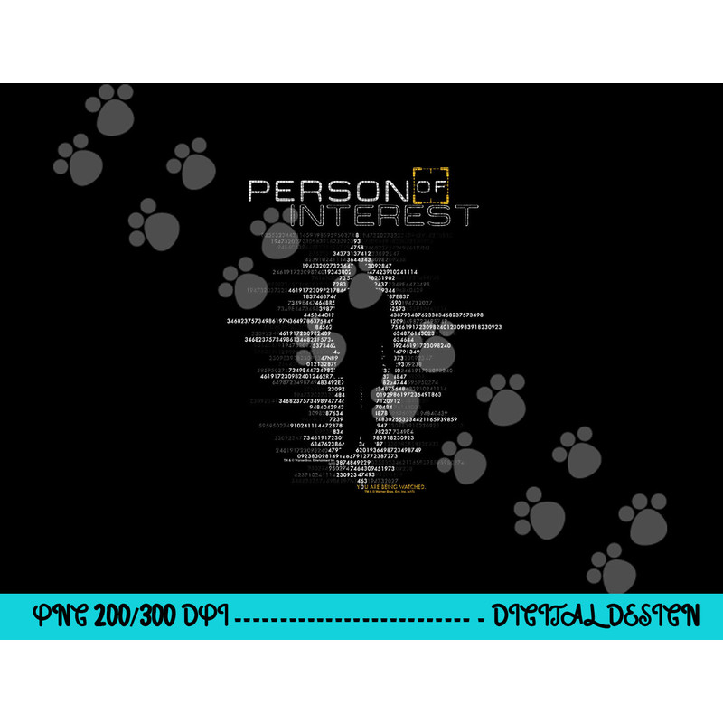 Person of Interest Digits Longsleeve T Shirt Long Sleeve png, sublimation .jpg