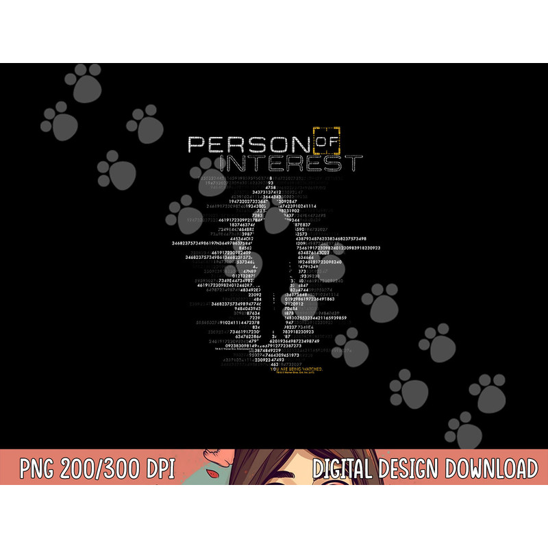 Person of Interest Digits Longsleeve T Shirt Long Sleeve png, sublimation .jpg