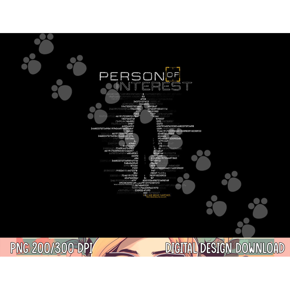 Person of Interest Digits Longsleeve T Shirt Long Sleeve png, sublimation .jpg