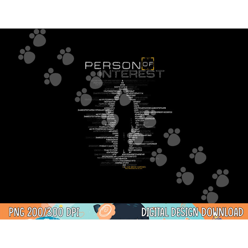 Person of Interest Digits Longsleeve T Shirt Long Sleeve  png, sublimation .jpg