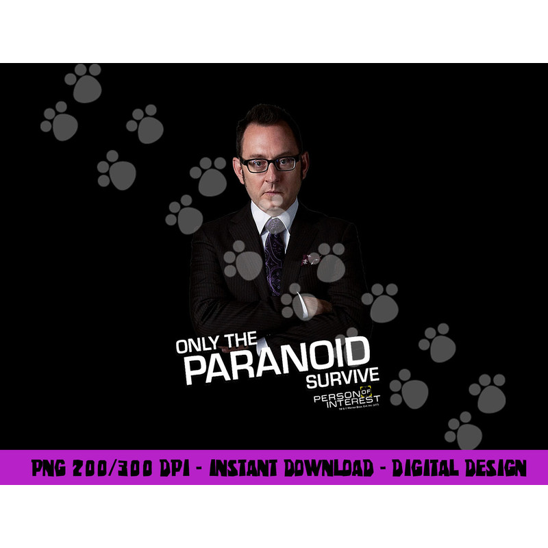 Person of Interest Paranoid  png, sublimation .jpg