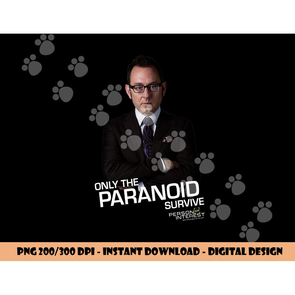 Person of Interest Paranoid  png, sublimation .jpg
