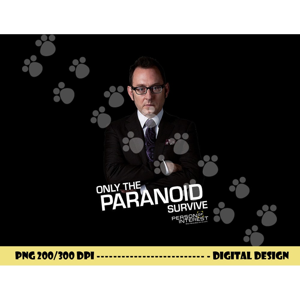 Person of Interest Paranoid png, sublimation .jpg