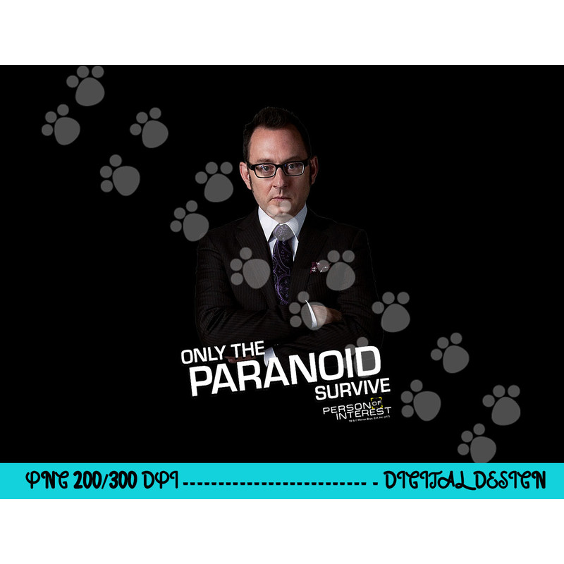Person of Interest Paranoid png, sublimation .jpg
