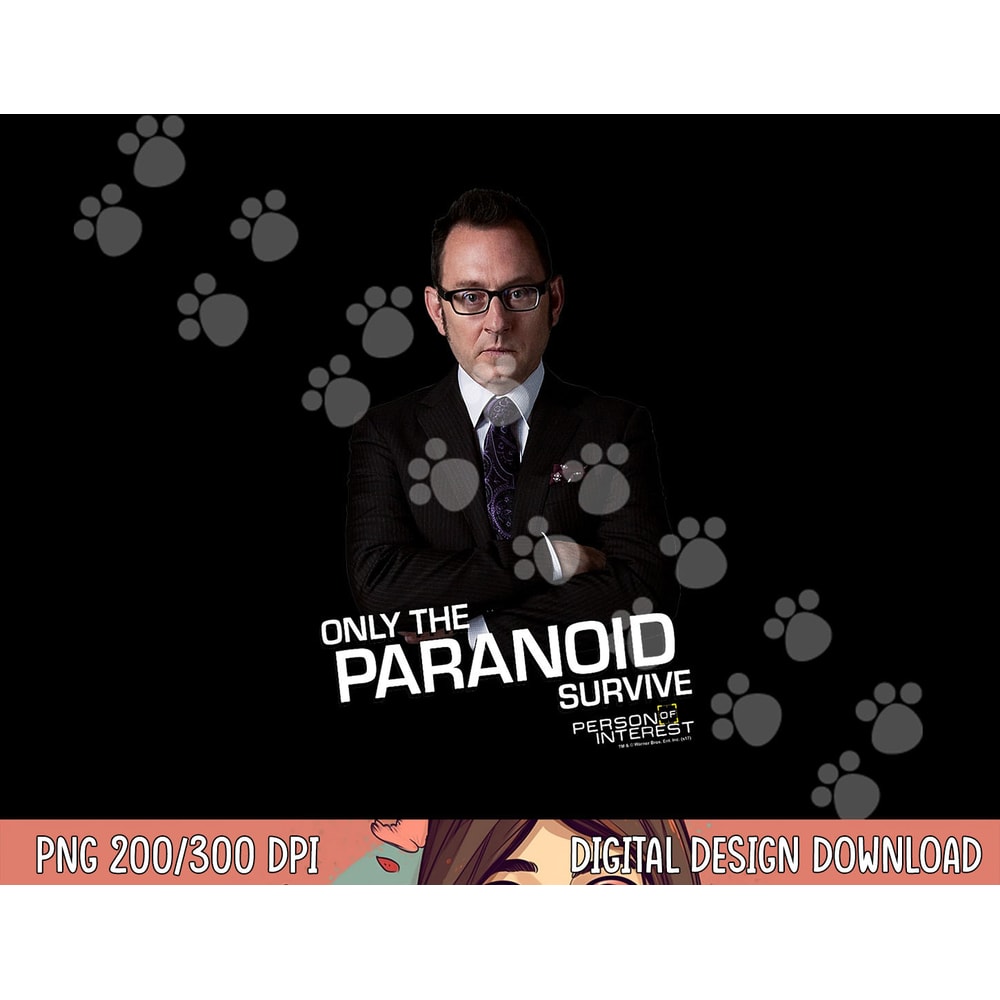 Person of Interest Paranoid png, sublimation .jpg