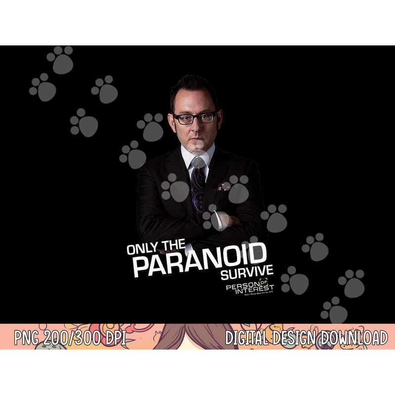 Person of Interest Paranoid png, sublimation .jpg