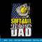 Mens Patriotic Softball Bonus Dad 4th of July T-Shirt copy.jpg