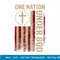 One Nation Under God Flag 4th Of July Patriotic Christian T-Shirt copy.jpg
