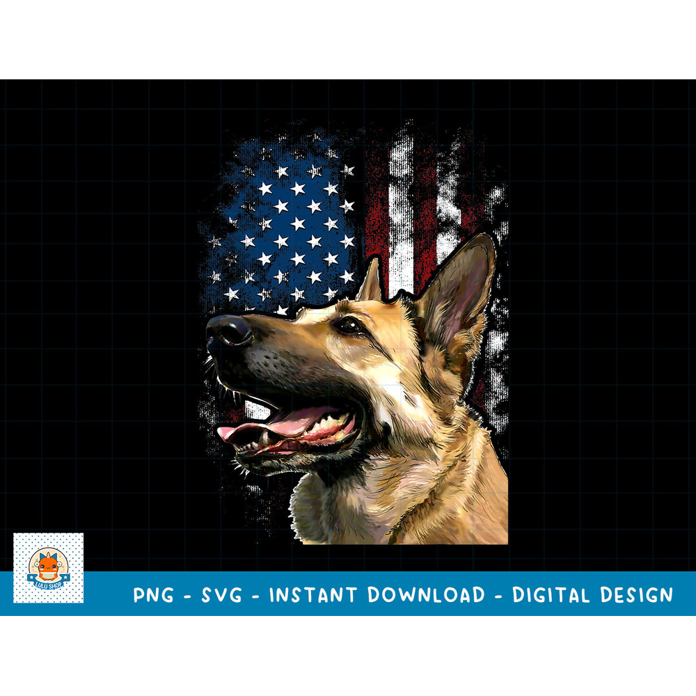 Patriotic German Shepherd American Flag 4th of July T-Shirt copy.jpg