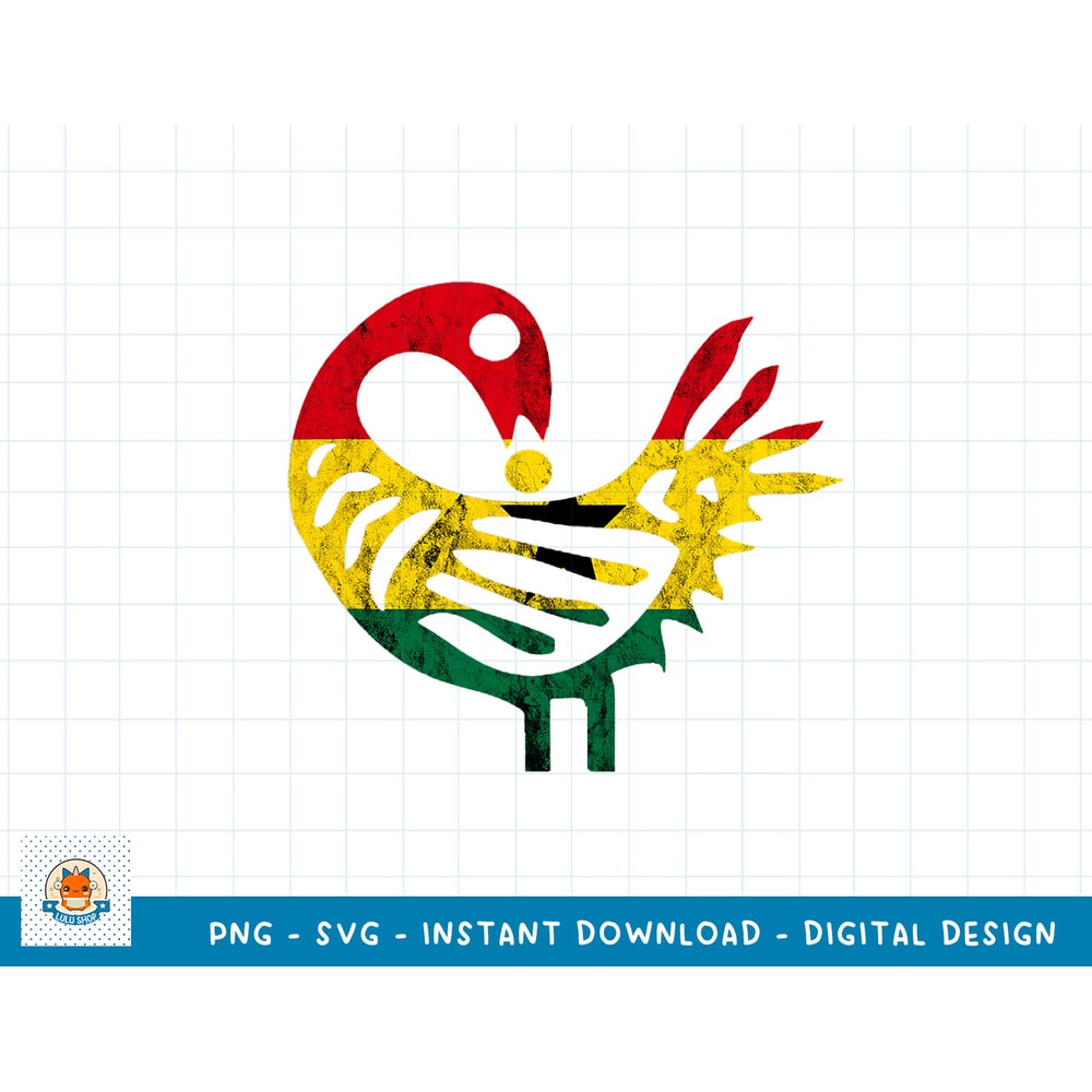 Sankofa African Bird Ghanese Flag Pride Juneteenth Ghana T-Shirt copy.jpg