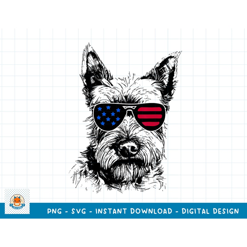 Scottish Terrier Dog 4th July America USA Flag T-Shirt copy.jpg