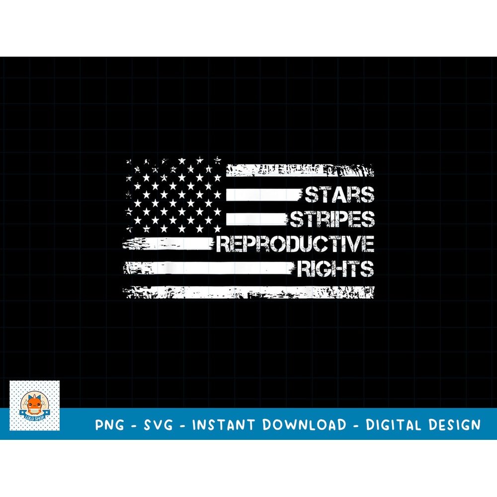 Stars Stripes Reproductive Rights US Flag 4th July Vintage T-Shirt copy.jpg