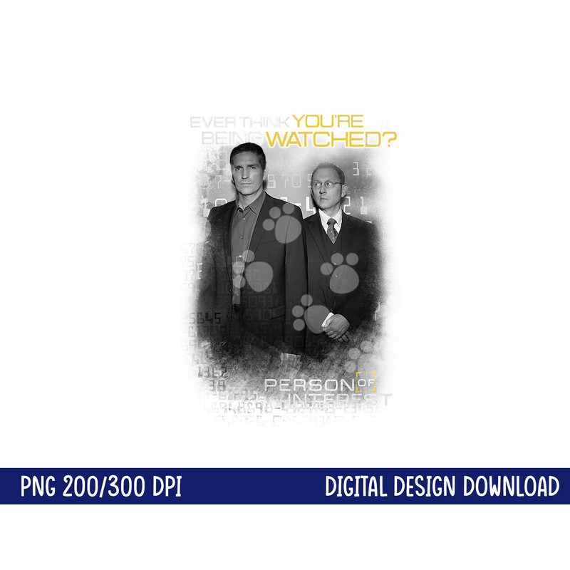 Person of Interest Watched png, sublimation .jpg