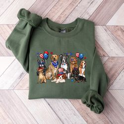 4th of july dogs sweatshirt, 4th of july paws shi