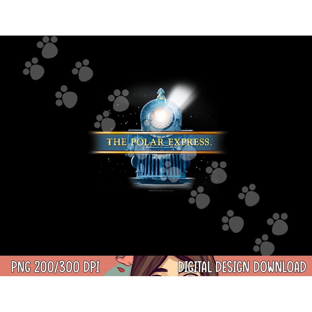 Polar Express Train Logo png, sublimation .jpg