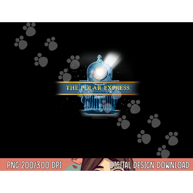 Polar Express Train Logo png, sublimation .jpg