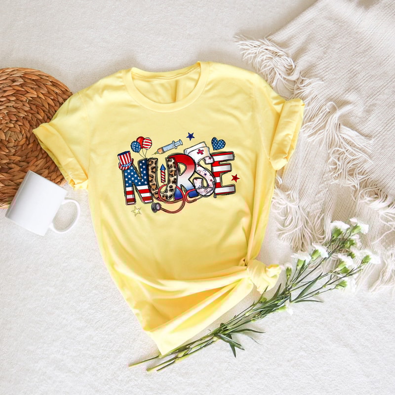 All American Nurse Shirt, 4th of July Shirt for Nurse, Medical 4th of July Shirt, Icu Nurse Shirts, Patriotic Nurse Tshirt, Independence Day - 3.jpg