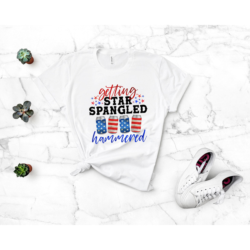 Getting Star Spangled Hammered 4th Of July Tee,Stars and Stripes Shirt,Boom Bitch Shirts,Stars Peace and Stripes Retro,American Beer Shirt - 2.jpg