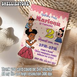 editable gracie's corner invitation with photo girl birthday birthday invite template digital template instant download