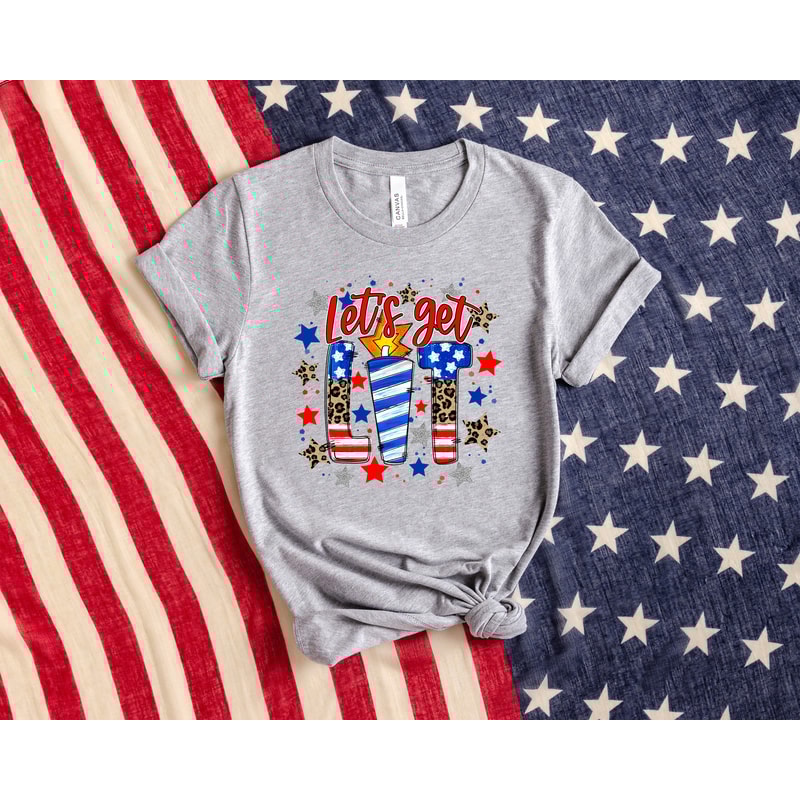Let's Get Lit, 4th of July Firecracker Shirt, Happy 4th of July Tshirt, USA Crewneck, 4th of July Crew, Fireworks T-Shirt, Funny 4th of July - 3.jpg